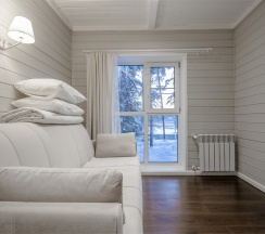 Семейный номер с кроватью King Size в Vyritsa Village