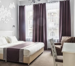 Номер стандарт с 1 двуспальной кроватью и креслом-кроватью в Florinn hotel