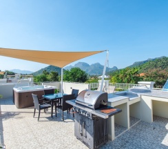 Апартаменты Premium с 2 комнатами с красивым видом из окна в Отель The Oriental Beach Pearl