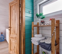 Aframe White | Банный чан на территории в Берёзовая роща