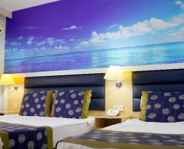 Одноместный номер Standard с видом на море двуспальная кровать в Club Aqua Plaza