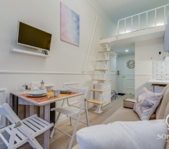 Двухуровневая студия стандарт 4 pax с балконом в Sokroma Элегант