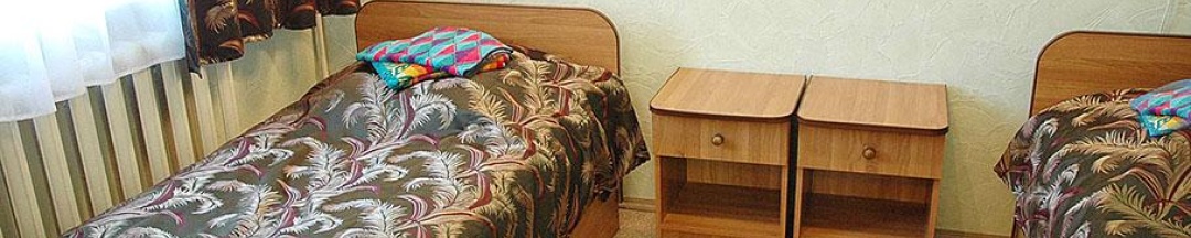 Номер эконом с 2 односпальными кроватями с телевизором в Советская