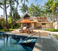Четырёхместная вилла Pool Deluxe с 2 комнатами рядом с пляжем в Отель Santiburi Koh Samui