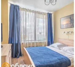 Двухместные апартаменты Comfort с видом на город (двуспальная кровать) в Апарт-отель Alyans Inn