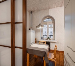 Студия Superior с красивым видом из окна в Апартаменты Стильная Студия в Башне Комплекса Ворота в Город