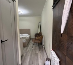 Дом с террасой и камином в Дух тайги