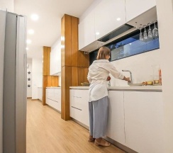 Двухместная семейная вилла двуспальная кровать в Happy Family Villa
