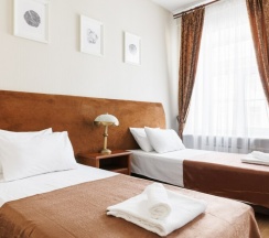Номер комфорт с двумя отдельными кроватями в Имидж