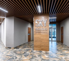 Апартаменты улучшенные с 1 двуспальной кроватью в Sky inn color