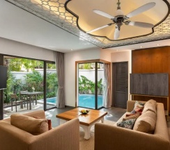 Двухместная вилла с бассейном двуспальная кровать в Dewa Phuket Resort & Villas