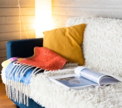 Шале с камином в Шале Мануки эн