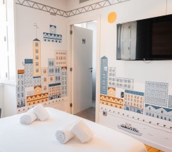 Двухместный номер двуспальная кровать в The Central House Porto Ribeira - Hostel