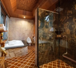Двухместная вилла с бассейном Grande двуспальная кровать в Отель Panviman Resort Koh Phangan