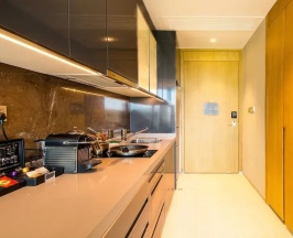 Двухместная студия с видом на сад (двуспальная кровать) в Oakwood Apartments Sanya
