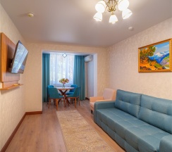 Люкс с одной большой или двумя односпальными кроватями в Энергетик