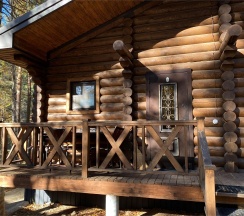 Номер стандарт с 1 двуспальной кроватью в срубе в Konak house