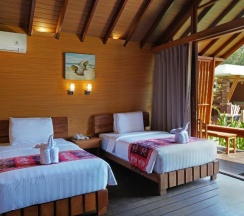 Двухместный номер Standard с видом на сад 2 отдельные кровати в Wah Resort Gili Trawangan
