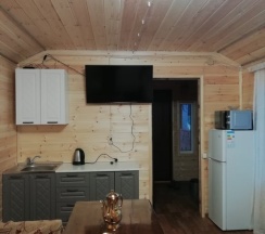 Студия с красивым видом из окна в Раш