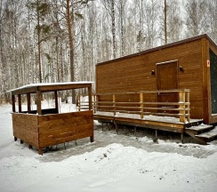 Домик №4 в березовой роще в Огонь