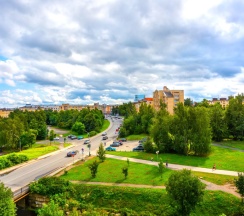 Студия с красивым видом из окна в Апартаменты Welcome Karelia  Riverside в Центре