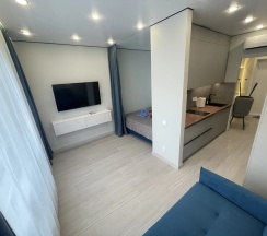 Двухместные апартаменты с красивым видом из окна (двуспальная кровать) в Apartments G-Kvartal Кронштадский