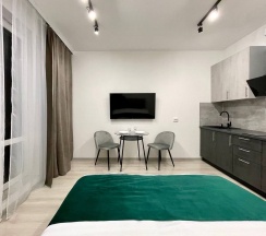 Апартаменты-студио в ЖК "ArtLine" (метро Старая деревня 5 мин.пешком) в Rauktis apartments