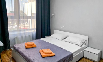 Номер эконом семейный с 1 двуспальной кроватью в Smart Hotel KDO Краснодар