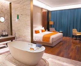 Двухместный номер Deluxe с видом на город двуспальная кровать в Xihu Resort Hotel