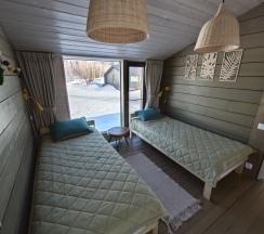 Коттедж с красивым видом из окна в Бали