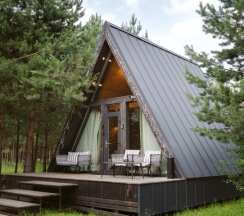 № 14 A-Frame 45m2. (оснащение дома см. Подробнее) в Les holidays