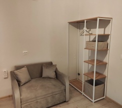Двухместный номер Standard с балконом и с красивым видом из окна (двуспальная кровать) в Квартира в Новом ЖК Макаринская Роща