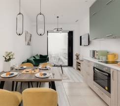 "Terrace 45" - 3х комнатные дизайнерские апартаменты на 45 этаже ЖК бизнес-класса D1 в Smart Lofts Moscow