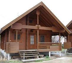 Апартаменты с красивым видом из окна в Log Cottage Tomato