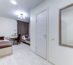 Двухместная комната с 2 односпальными кроватями и собственной ванной комнатой в МК Распутина