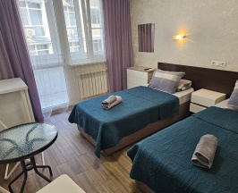 Двухместный номер с 2 отдельными кроватями и балконом в Delta nova