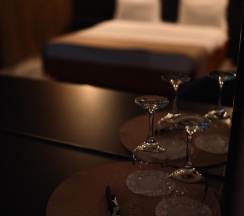 Номер делюкс стандарт с 1 двуспальной кроватью в Dombay winter hall