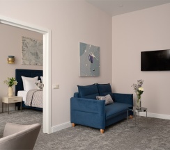 Люкс с 1 спальней и кухней-гостиной в Academia Васильевский