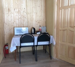 Двухместный домик 2 отдельные кровати в Arkhyz family lodge