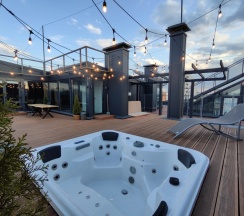 Апартаменты с 3 комнатами с балконом и с красивым видом из окна в Апарт-отель Residence Graphite