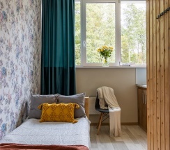 Одноместный номер Стандарт с общей ванной комнатой в Лебяжье