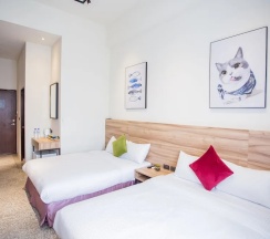 Двухместный номер Standard с видом на город двуспальная кровать в Rainbow Hotel