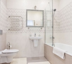 Номер Superior в Квартира на сутки Маяк Минск Метро 5 мин Wi-Fi Кондиционер Кухня объединена с жилой зоной Отдельная спальня Отчётные документы