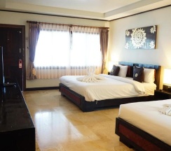 Двухместный номер Deluxe с видом на море двуспальная кровать в Lamai Inn 99 Bungalows