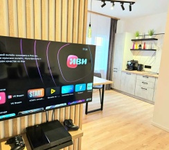 Двухместная студия Comfort с красивым видом из окна двуспальная кровать в Барсук