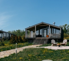 Барнхаус Люкс с банным чаном в Лес&Сад