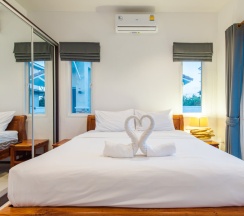 Вилла с 4 комнатами с красивым видом из окна в Отель The Oriental Beach Pearl