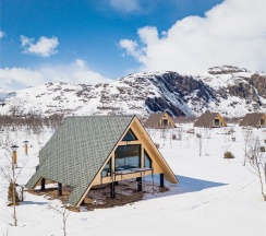 Арк-Шале Стандарт Двуспальная Кровать (1 линия) в Titovka arctic river park