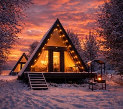 Дом А-фрейм в 4 Стихии