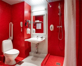 Номер для гостей с ограниченными физическими возможностями в Red stars hotel